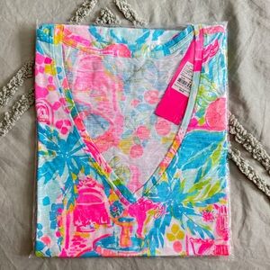 NWT Lilly Pulitzer Multi-Color V-Neck Top
